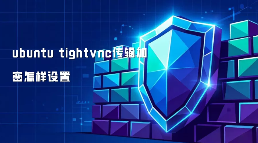 ubuntu tightvnc传输加密怎样设置