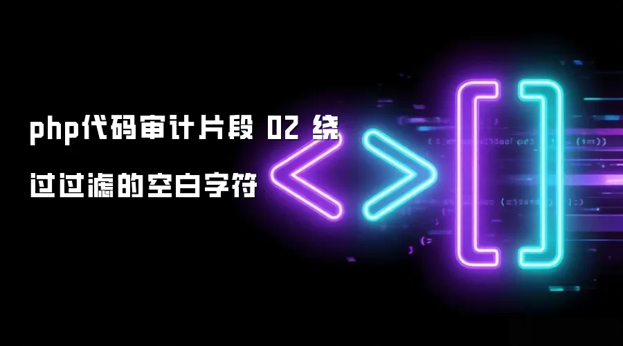 php代码审计片段 02 绕过过滤的空白字符