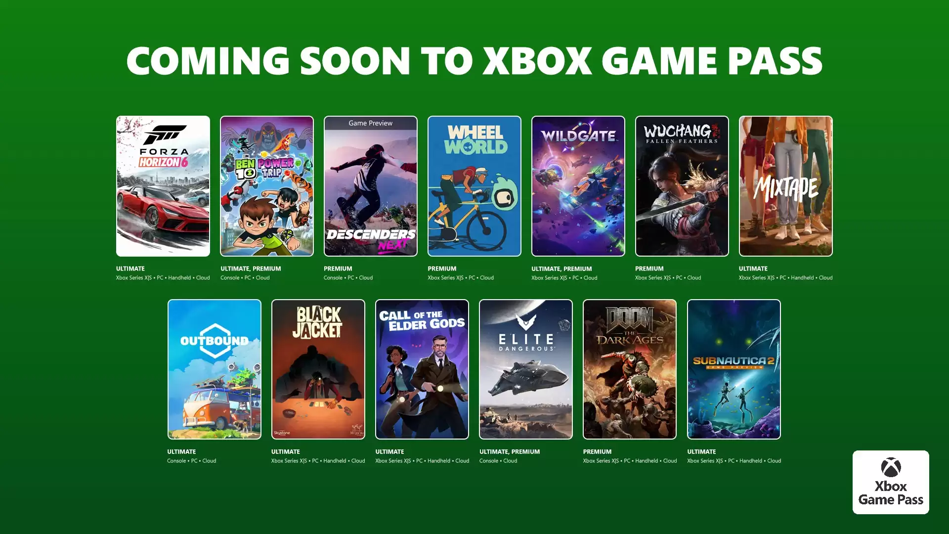 Game Pass 5月上旬游戏公布 《极限竞速：地平线6》领衔
