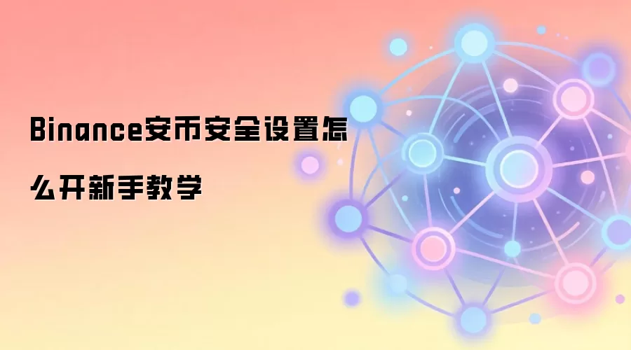 Binance安币安全设置怎么开新手教学