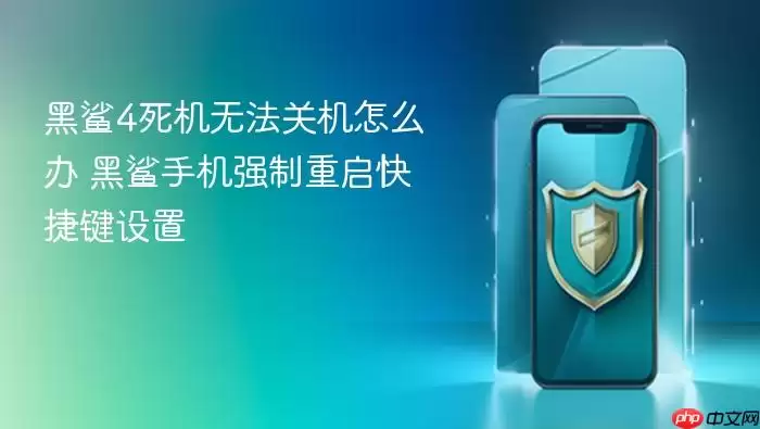 黑鲨4死机无法关机怎么办 黑鲨手机强制重启快捷键设置