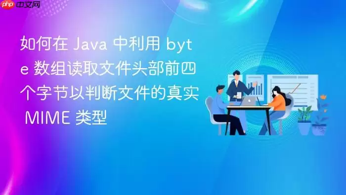 如何在 Ja va 中利用 byte 数组读取文件头部前四个字节以判断文件的真实 MIME 类型