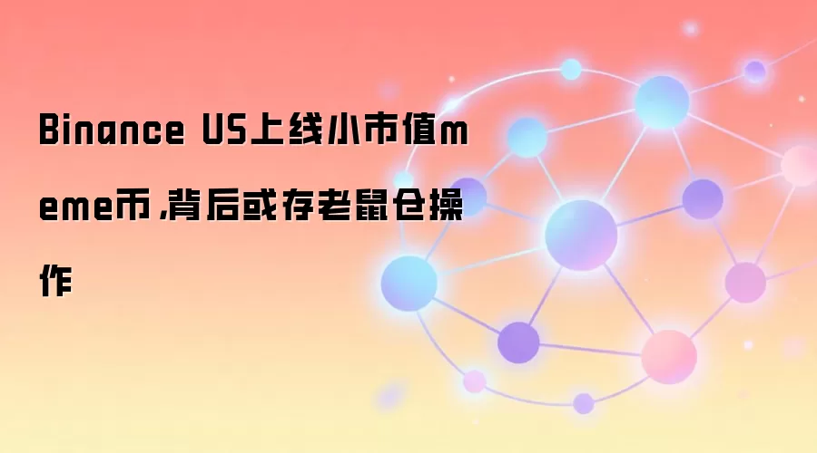 Binance US上线小市值meme币，背后或存老鼠仓操作