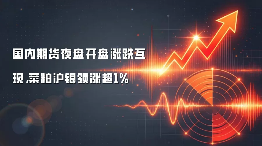国内期货夜盘开市涨跌互现，菜粕沪银领涨超1%
