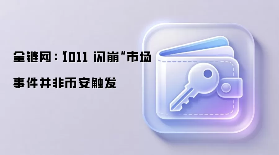 全链网：“1011 闪崩”市场事件并非币安触发