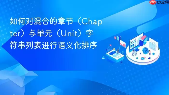如何对混合的章节（Chapter）与单元（Unit）字符串列表进行语义化排序