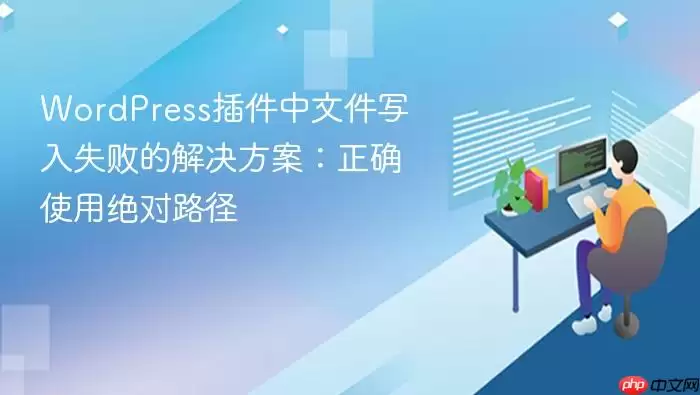 WordPress插件中文件写入失败的解决方案：正确使用绝对路径