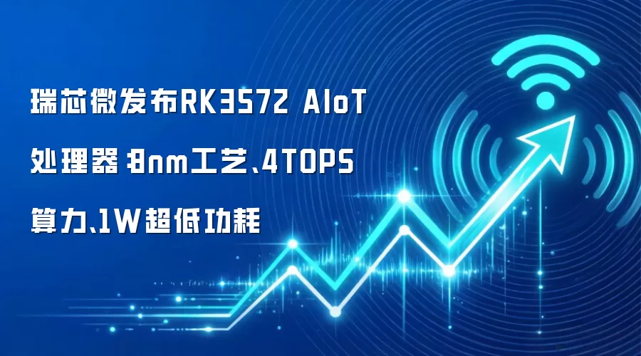 瑞芯微发布RK3572 AIoT处理器：8nm工艺、4TOPS算力、1W超低功耗