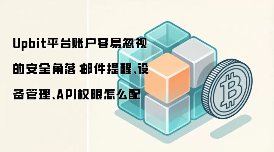 Upbit平台账户容易忽视的安全角落：邮件提醒、设备管理、API权限怎么配