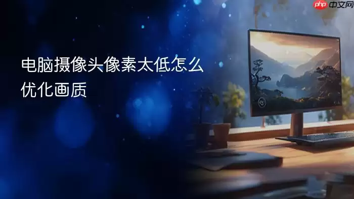 电脑摄像头像素太低怎么优化画质