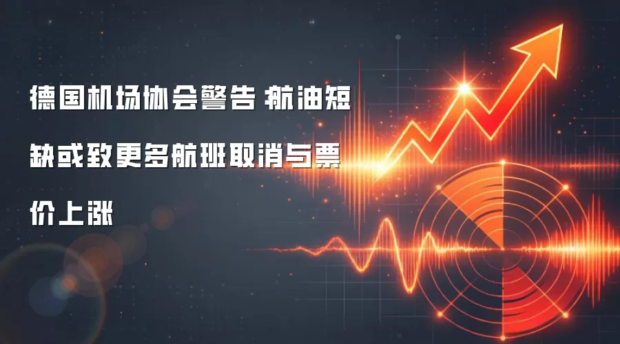 德国机场协会警告：航油短缺或致更多航班取消与票价上涨