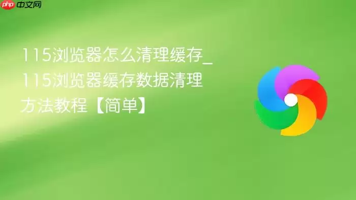 115浏览器怎么清理缓存_115浏览器缓存数据清理方法教程【简单】