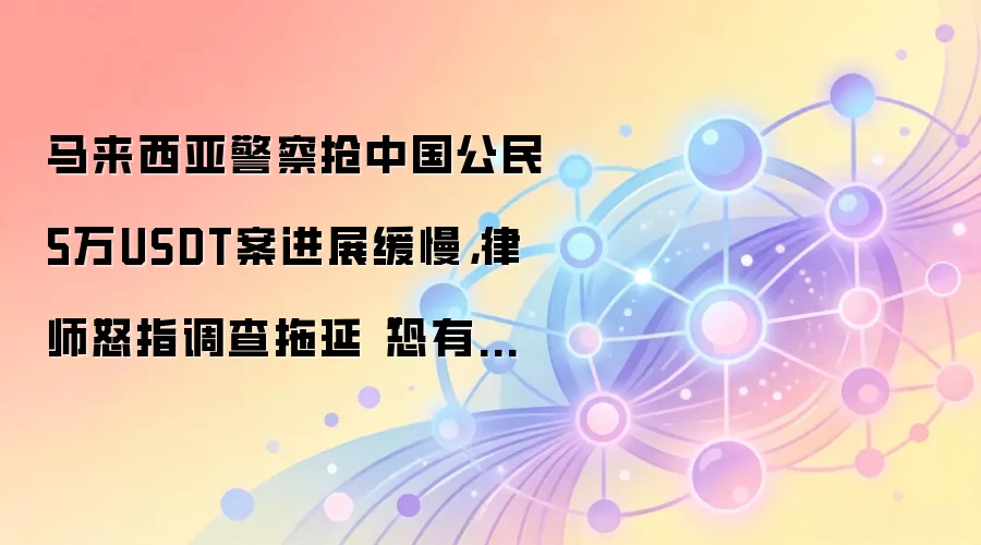 马来西亚警察抢中国公民5万USDT案进展缓慢,律师怒指调查拖延“恐有包庇”