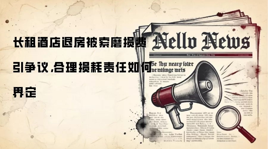 长租酒店退房被索磨损费引争议，合理损耗责任如何界定