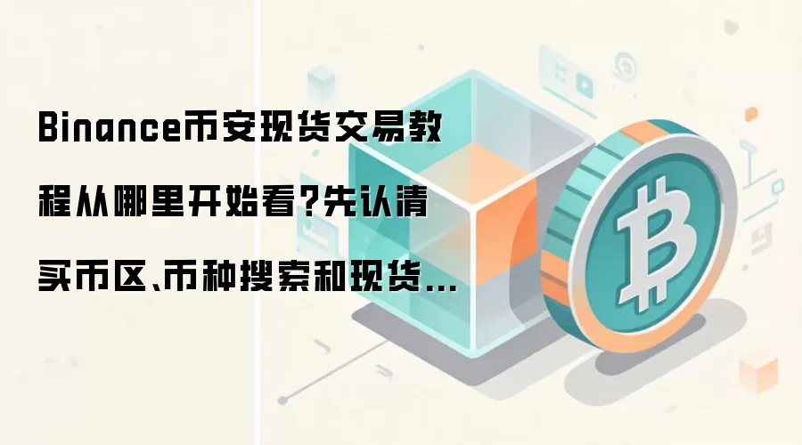 Binance币安现货交易教程从哪里开始看？先认清买币区、币种搜索和现货交易区