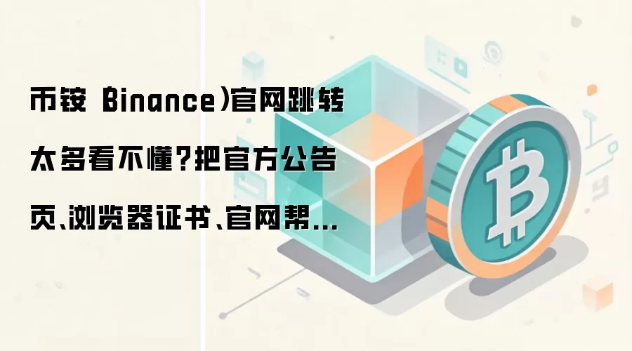 币铵(Binance)官网跳转太多看不懂?把官方公告页、浏览器证书、官网帮助中心放在同一张清单里