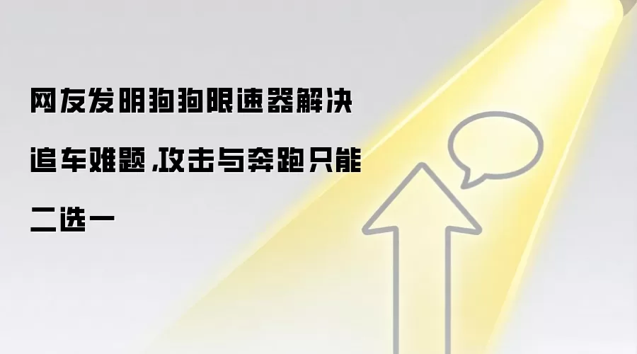 网友发明狗狗限速器解决追车难题，攻击与奔跑只能二选一