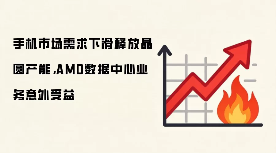 手机市场需求下滑释放晶圆产能，AMD数据中心业务意外受益