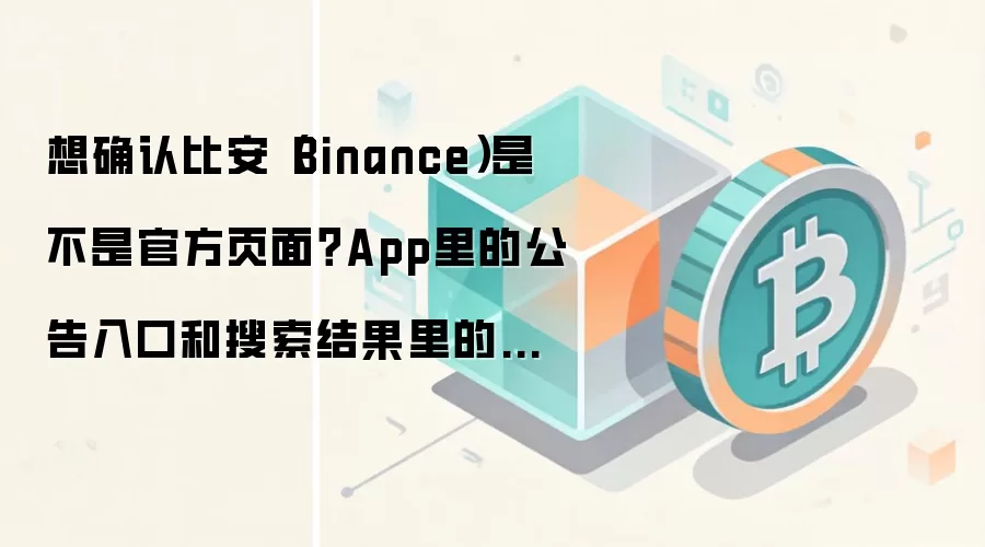 想确认比安（Binance）是不是官方页面？App里的公告入口和搜索结果里的广告位最值得核对