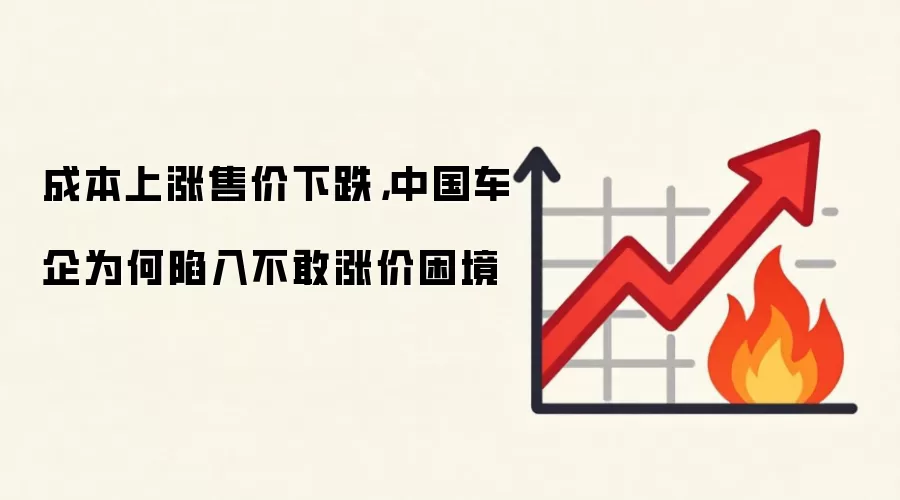成本上涨售价下跌，中国车企为何陷入不敢涨价困境