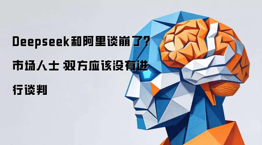 Deepseek和阿里谈崩了？市场人士：双方应该没有进行谈判