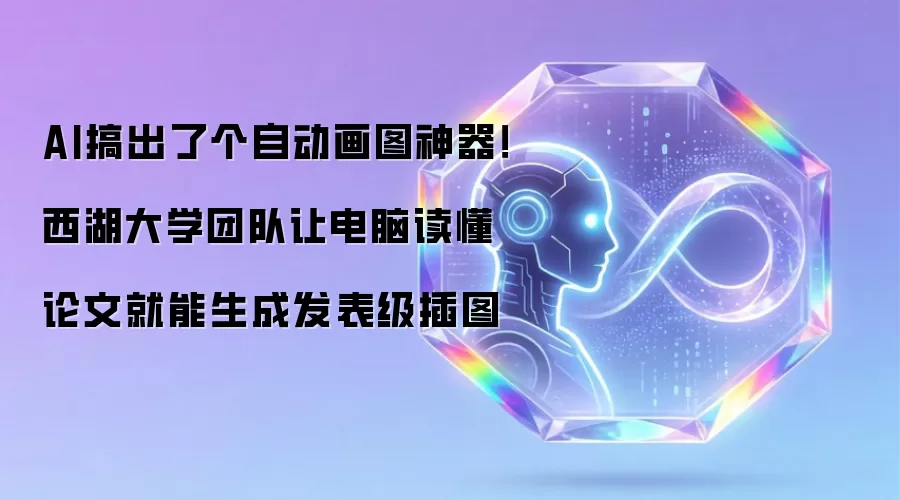 AI搞出了个自动画图神器！西湖大学团队让电脑读懂论文就能生成发表级插图