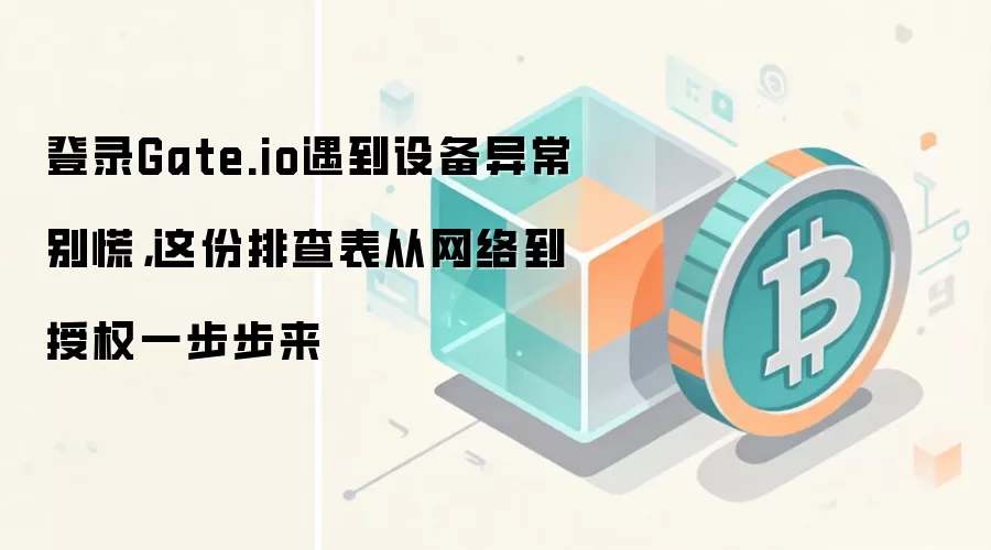 登录Gate.io遇到设备异常别慌，这份排查表从网络到授权一步步来