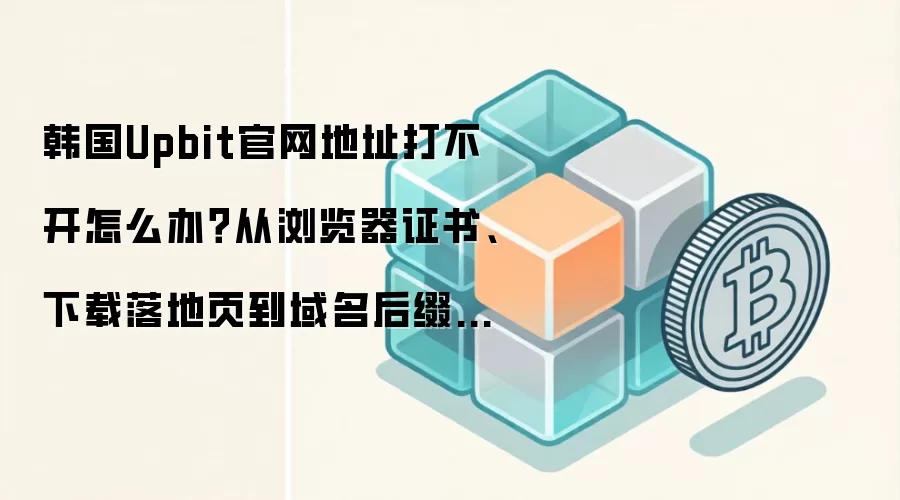 韩国Upbit官网地址打不开怎么办？从浏览器证书、下载落地页到域名后缀逐项排查