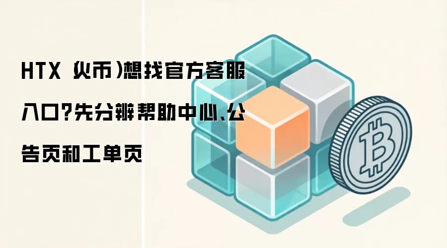 HTX(火币)想找官方客服入口?先分辨帮助中心、公告页和工单页