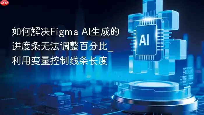 如何解决Figma AI生成的进度条无法调整百分比_利用变量控制线条长度