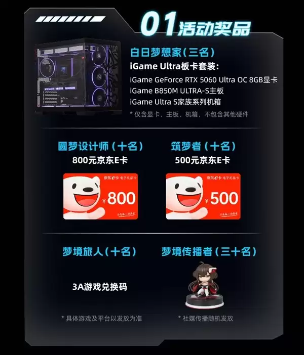 赢RTX 50显卡套装！七彩虹iGame AI产品视频创作大赛开启