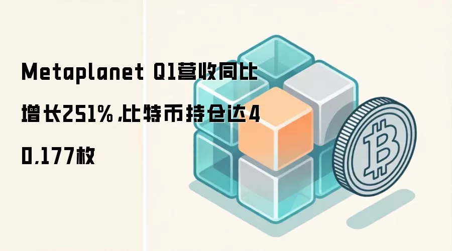 Metaplanet Q1营收同比增长251%，比特币持仓达40,177枚