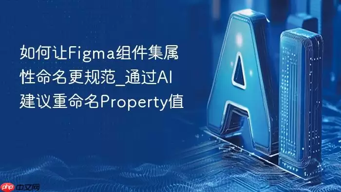 如何让Figma组件集属性命名更规范_通过AI建议重命名Property值