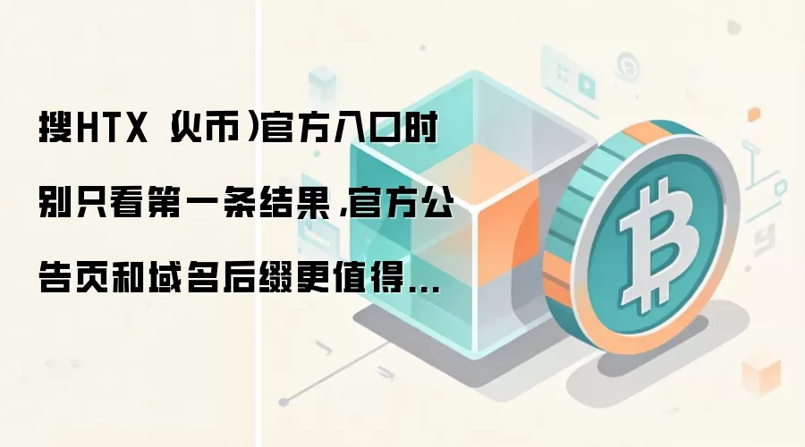 搜HTX(火币)官方入口时别只看第一条结果,官方公告页和域名后缀更值得先确认