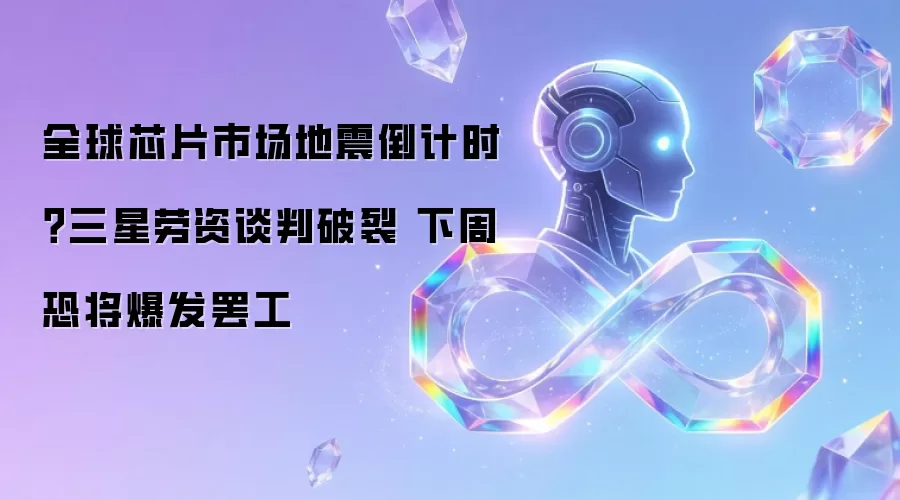 全球芯片市场地震倒计时？三星劳资谈判破裂 下周恐将爆发罢工