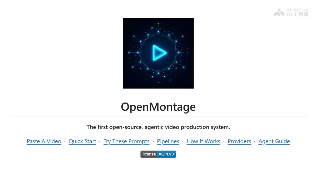 OpenMontage系统概念图