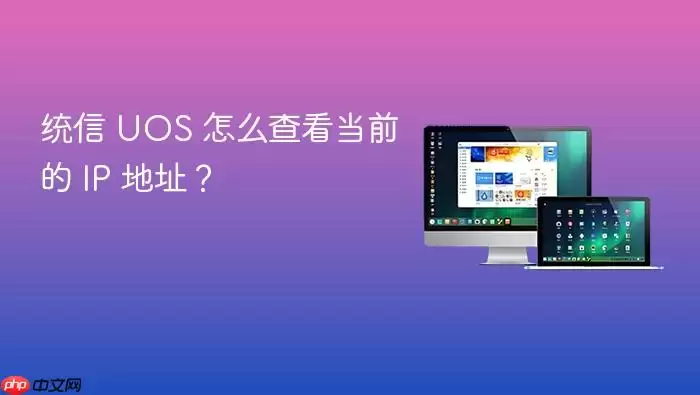 统信 UOS 怎么查看当前的 IP 地址？