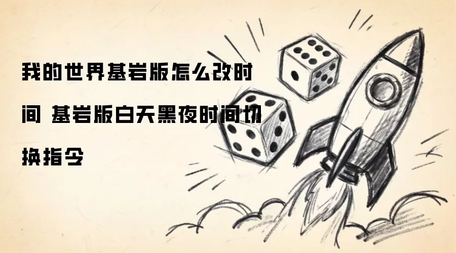 我的世界基岩版怎么改时间 基岩版白天黑夜时间切换指令