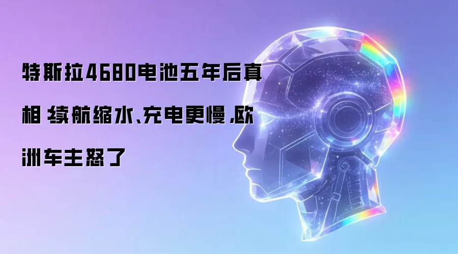 特斯拉4680电池五年后真相：续航缩水、充电更慢，欧洲车主怒了