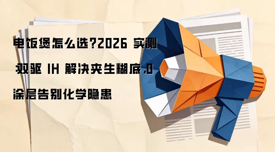 电饭煲怎么选？2026 实测：双驱 IH 解决夹生糊底，0 涂层告别化学隐患