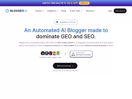 BlogSEO AI-用AI生成带内链和图片的SEO优化的Blog