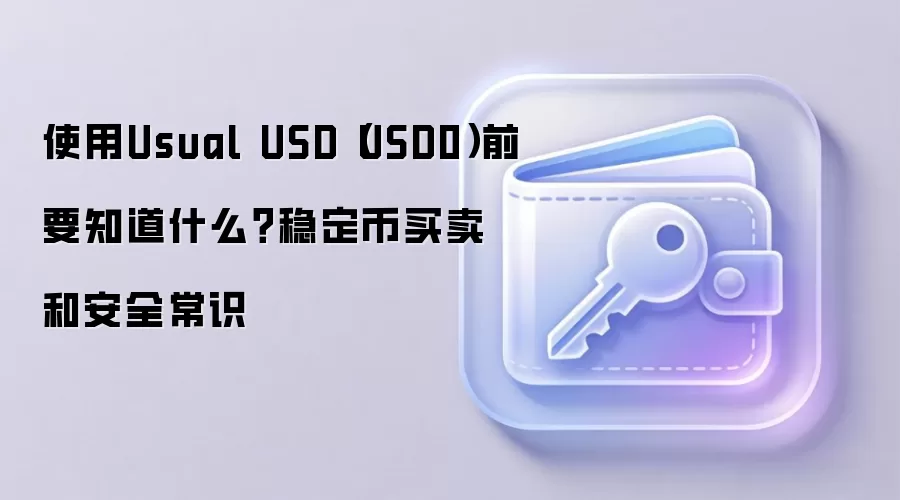 使用Usual USD（USD0）前要知道什么？稳定币买卖和安全常识