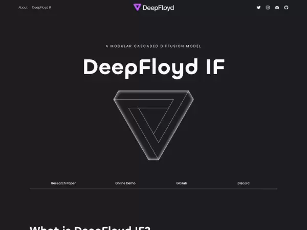 DeepFloyd IF：StabilityAI旗下的DeepFloyd团队推出的图片生成模型
