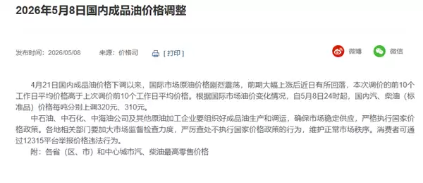 下班先去加油！今晚油价上调：加满一箱多花12.5元