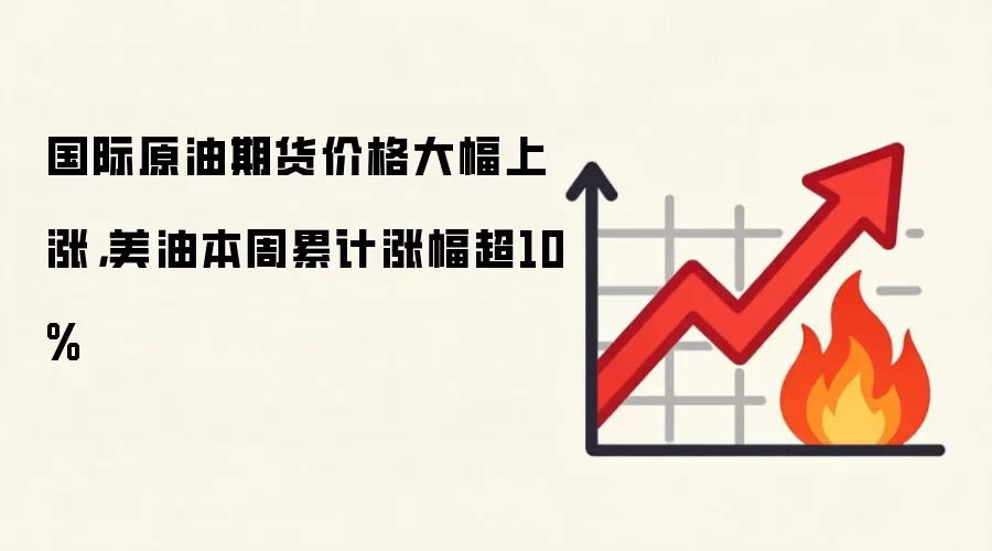 国际原油期货价格大幅上涨，美油本周累计涨幅超10%