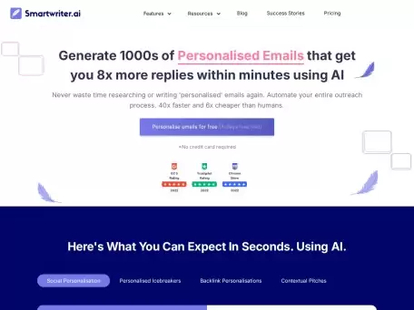 SmartWriter.ai-用 AI生成 1000 封个性化电子邮件