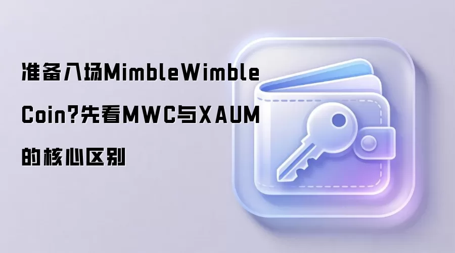 准备入场MimbleWimbleCoin？先看MWC与XAUM的核心区别