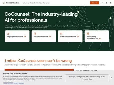 Caestext-CoCounsel 可在几分钟内完成文件审查、法律研究备忘录、证词准备和合同分析——其结果值得您信赖