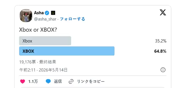 Xbox官方X账号更名为XBOX 顺应玩家意见统一大写