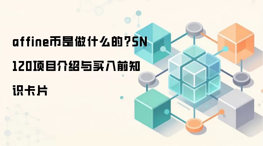 affine币是做什么的？SN120项目介绍与买入前知识卡片